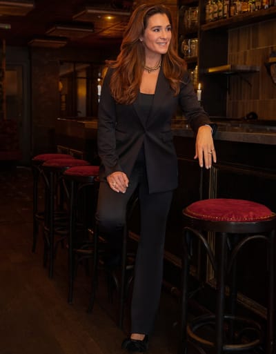 Je m'appelle Travelstof Dames Broek Flared fit Met stretch - Zwart - Maat XS