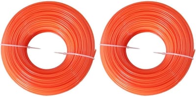Trimmerlijn Nylon - Graslijn Maaidraad - Gazon Onderhoud - Geluidsarme Technologie - 200 Meter - Oranje