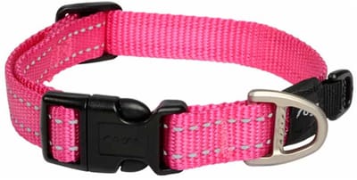 Rogz For Dogs Nitelife Hondenhalsband - 11 mm x 20-32 cm - Roze