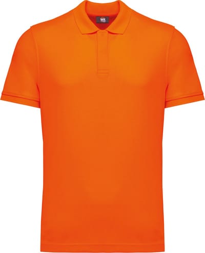 WK. Designed To Work Duurzame uniseks polo katoen/polyester WK208 - Fluorescent Orange - L