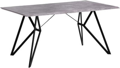 BUSCOT - Eettafel - Lichtgrijs - 90 x 160 cm - MDF