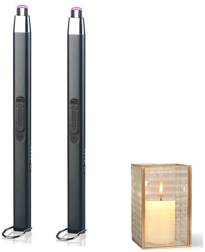 KZQ Aansteker - Oplaadbare, wind- en waterdichte elektronische aansteker - Vlamloze plasma-aansteker - USB-oplaadbare EDC-aansteker - Geschikt voor kamperen, wandelen en avontuur