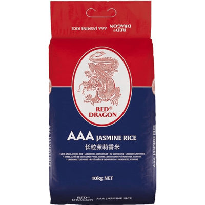 Red Dragon Rijst Cambodjaanse Aroma AAA Lange Korrel - Heerlijke rijst voor dagelijks gebruik - Doos van 10 kilogram