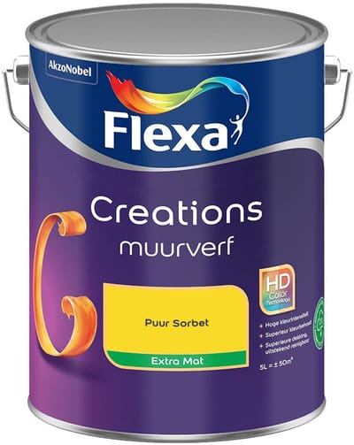 Flexa - Creations Muurverf Extra Mat - Puur Sorbet - Mengverf - 5 L