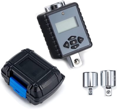 Heavy Duty digitale koppeladapter 1/2" (15 tot 150 ft.-lbs.) met LED & zoemer alarm (incl. adapters voor 3/8" en 1/4")