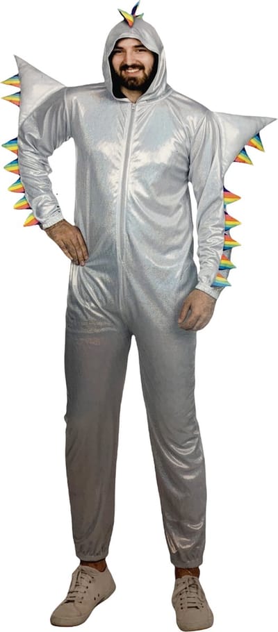 Onesie Verkleedkleding Partydraak / Party Animal carnaval heren maat XL/XXL