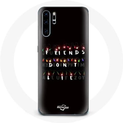 Coque pour Huawei P30 Pro - Stranger Things - Souple - Noir - Mixte - Joyeux Noël