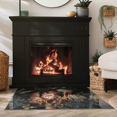 Coloray Vloerplaat Houtkachel - Plaat onder Houtkachel - 100 cm x 70 cm - Kachel Onderplaat - Groente Vloerplaat Kachel - Plaat Kachel - Onderplaat Kachel - Houtkachel Vloerplaat - Onderplaat