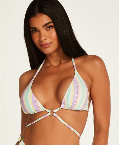 Hunkemöller Dames Badmode Triangel bikinitop Tahiti - Wit - maat S