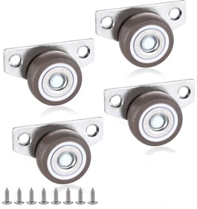 Zijwielen 32 mm - 4 Stuks Meubelwielen voor Vloerladen en DIY Projecten