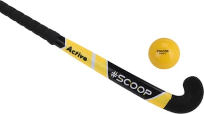Scoop Straat Hockeyset - Street Hockey Set - Geel - Hockeystick Junior - 26 Inch