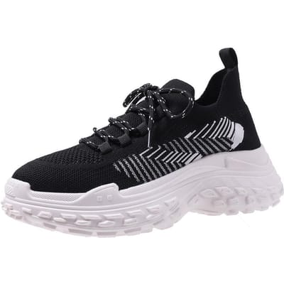Gebreide Daddy Schoenen Dames Nieuwe Trend Mode Vetersportschoenen Studenten Ademende Casual Schoenen 40