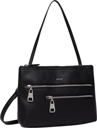 REPLAY Schoudertas Shoulder Bag Black Zwart