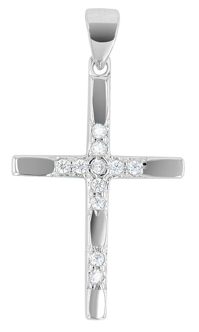 AKZENT Akzent dames hanger "Yoii" van 925 Sterlingzilver, gerhodineerd, duurzaam