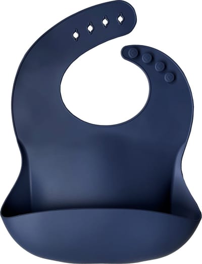 Siliconen Slab - Siliconen Slabbetje Met Opvangbakje - Slab Blauw