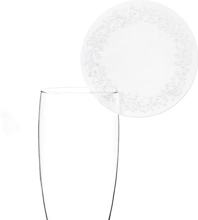 Partydeco - Naamkaartje rond voor glas (10st)