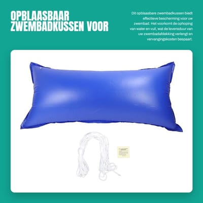 Dailygoods- Zwembadkussen Verdikt PVC - Opblaasbaar Kussen - Bescherming tegen Winterschade - Ruimte voor Waterafvoer - Eenvoudige Inflatie - Duurzaam Ontwerp - Poolkussen