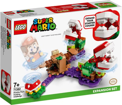 LEGO® Super MarioTM Uitbreidingsset: Piranha Plant-puzzeluitdaging 71382 bouwset, verzamelspeelset voor kinderen; combineer met de LEGO Super Mario Avonturen met Mario startset (71360) (267 onderdelen)