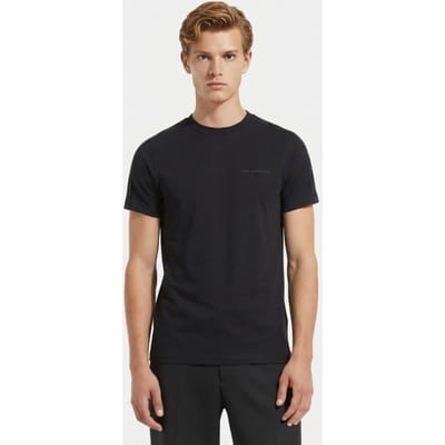 Karl Lagerfeld Midnight Blue T-shirt Crewneck Maat: XS | Basic T-Shirts Outlet | Heren | Zwart