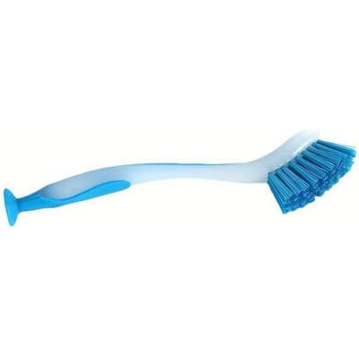 1 Stuks Pot Schoonmaakborstel Verticale Multifunctionele Keuken Zuignap Type Spoelbak Schrobborstel Lange Steel Kleur Borstel blauw