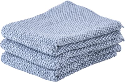 Zone Denmark Vaatdoek 27 x 27 cm 3 stuks Blue