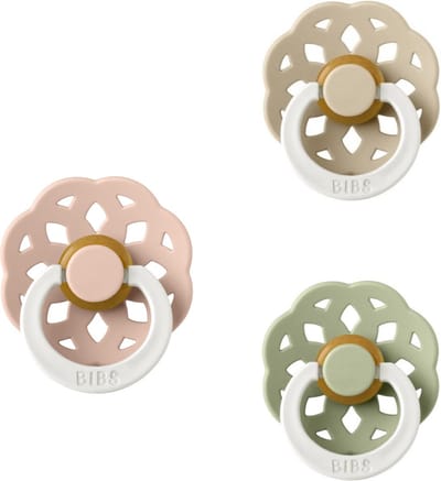 BIBS Boheme Fopspeen set Glow 3 stuks Vanilla Glow,Blush Glow en Cloud Glow 0-6 maand maat 1