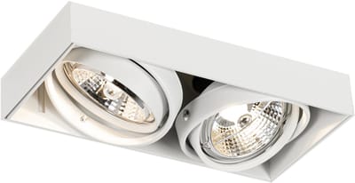 QAZQA oneon trimless 70 set 6 - Moderne Inbouwspot - 6 stuks - L 21.7 cm - Wit - Woonkamer | Slaapkamer | Keuken