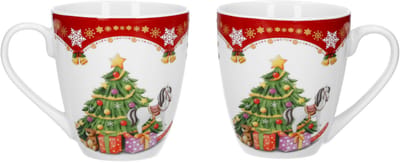 Set van 2 koffiemokken Kerstmagie 53cl Kerstmis