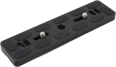 Kleine snelontkoppelingsplaat van aluminiumlegering, antislip, slijtvast met D-ring schroeven voor statief en camera, 1/4 inch bevestiging