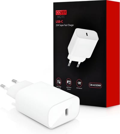 25W Adapter USB C - Super Snellader - Geschikt voor Samsung S10 t/m S24 Ultra en Tab A- en S-series - Fast Charger