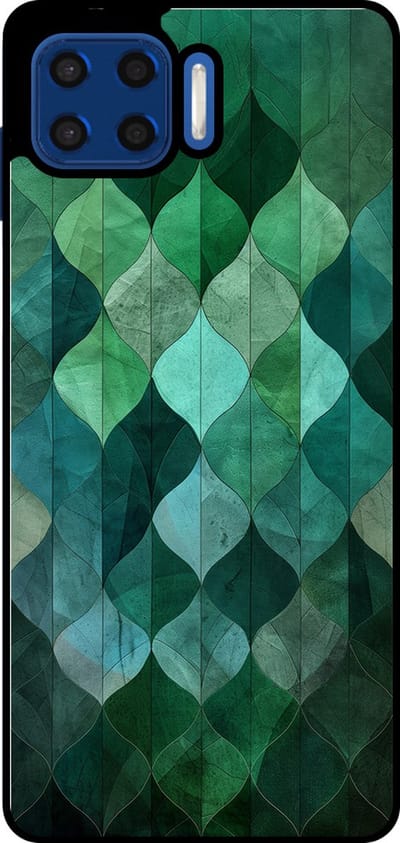 Smartphonica Telefoonhoesje Geschikt voor Motorola Moto G5 Plus met groene bladeren opdruk - TPU backcover case green leaf design - Groen geschikt voor Motorola Moto G5 Plus