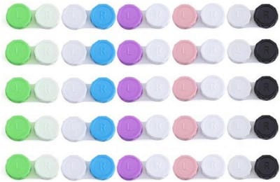 Lenzenbakje - Contactlenzen Doosje - 25 stuks - Lenzen set - Contactlensdoosjes - Lenshouder - Contactlens - Handig voor onderweg - Handig voor in je handtas