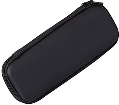 Draagbare Make-up Kwastenhouder en Pennen Etui voor School en Reizen - Zwart 21x7.5cm