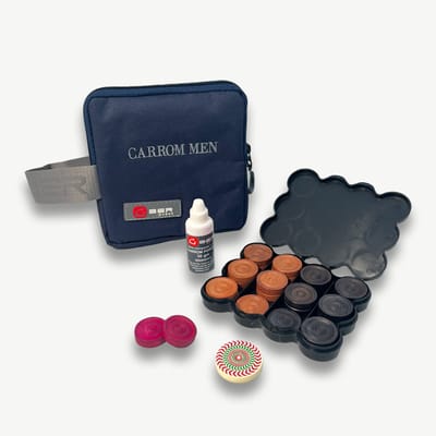 Carrom Stenen, Striker, Poeder in Tasje