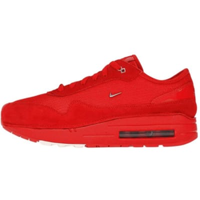 Jacquemus x Nike Air Max 1 86 Big Bubble - Rouge Mystique Baskets Femme Argent Métallisé HM6690-600 36 red