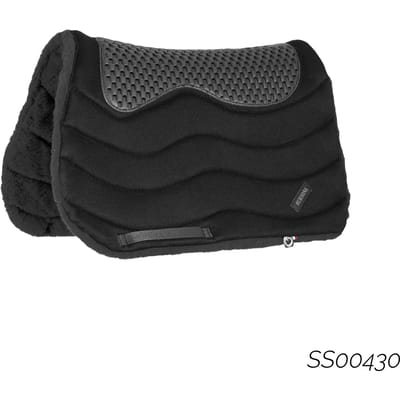 Fleece en veren zadelpad voor paardrijden Burioni TT/HD