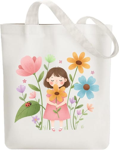 Canvas Tote Bag - Katoenen Tas - Dagelijks Gebruik - Duurzaam Ontwerp - Met Rits - Leuk
