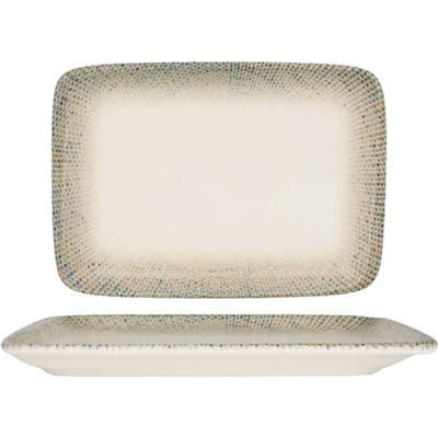 Bonna Serveerschaal - Sway - Porselein - 23x16 cm - set van 2