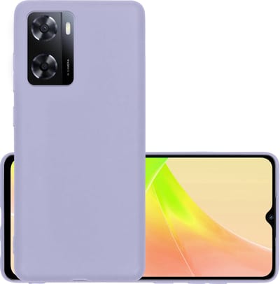 Hoesje - Geschikt voor OPPO A57 - Sterk & Shockproof - Hoes Cover - Siliconen Case - Lila