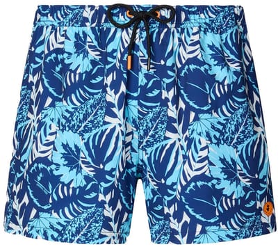 Save The Duck heren zwemshort ademir jungle leaves blauw