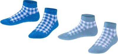 Esprit Sneakersokken Pixel Checks 2-Pack