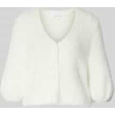 Regular Fit bolero van kunstbont in halfmouw-design