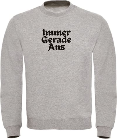 Immer gerade aus wintersport sweater Grijs M - soBAD. | Foute apres ski outfit | kleding | verkleedkleren | wintersporttruien | wintersport dames en heren