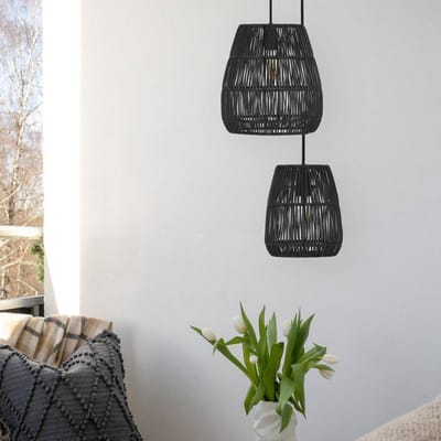 PR Home Saigon buiten hanglamp zwart Ø18cm kabel 2,5m