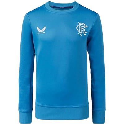 Castore Rangers FC-sweatshirt voor kinderen (Blauw/Donkerblauw)