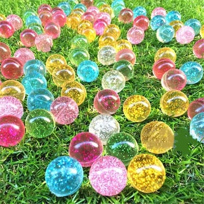 Balle Sautante 25mm Jouet Anti-Stress Balles Rebonds Enfants Eau Engage Avec Jouets de Bain Jeux d'Extérieur Jouet Éducatif pour W10920WW- blue