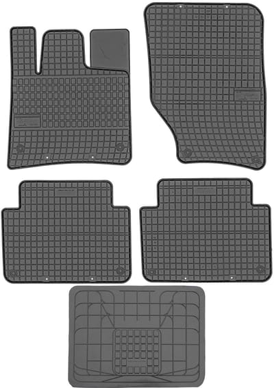 Frogum ET0724 Serie - Audi Q7 2005-2015 - Dywaniki en Osłona - Zwart - Bezzapachowa Guma