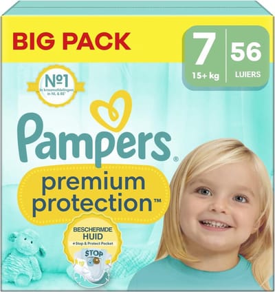 Baby Luiers - Beschermende Luiers - Dagelijks Gebruik - Huidvriendelijk Materiaal - Maat 7 15+ KG