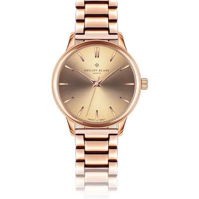 Zilveren horloge Philipp Blanc Lugano