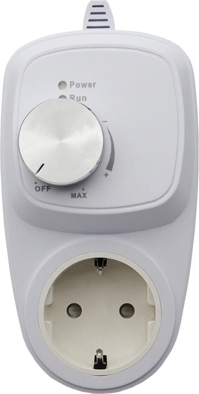 Stekkerdimmer dimmerstopcontact infraroodpaneel verwarming - vermogen regelbaar - 0- 1200Watt